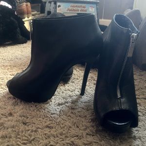 Aldo open toes booties